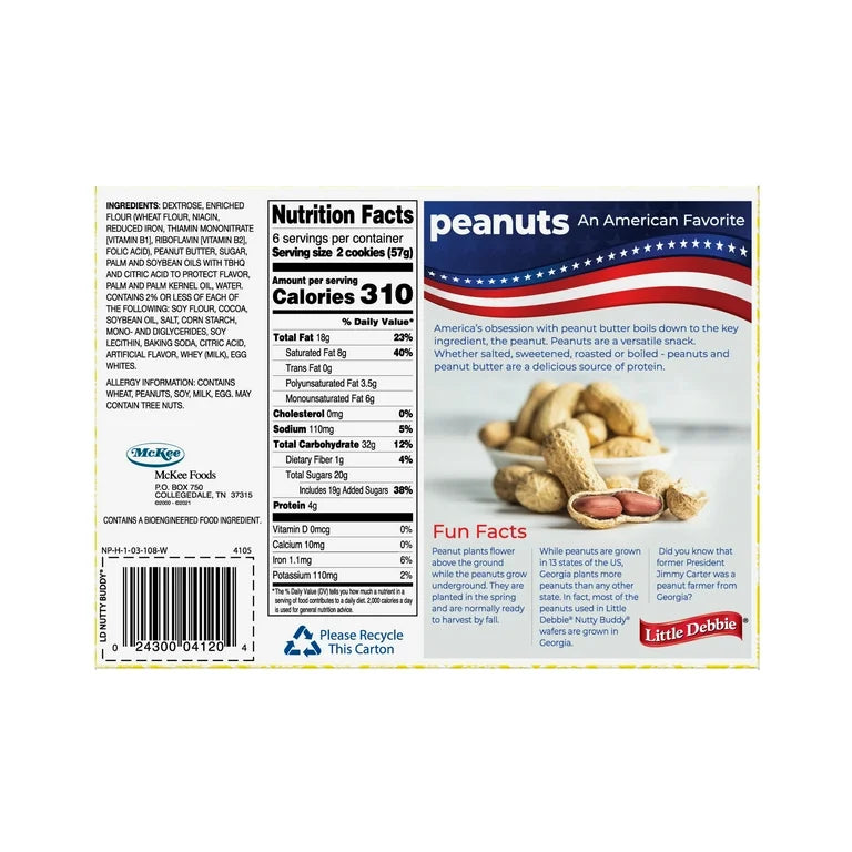 Little Debbie Nutty Buddy