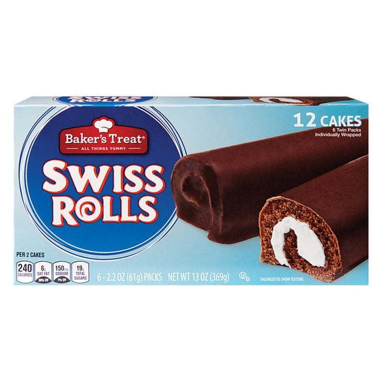 Baker's Treat Swiss Rolls
