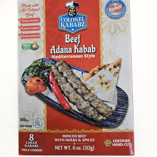 Beef Adana Kabab (Mediterranean Style)