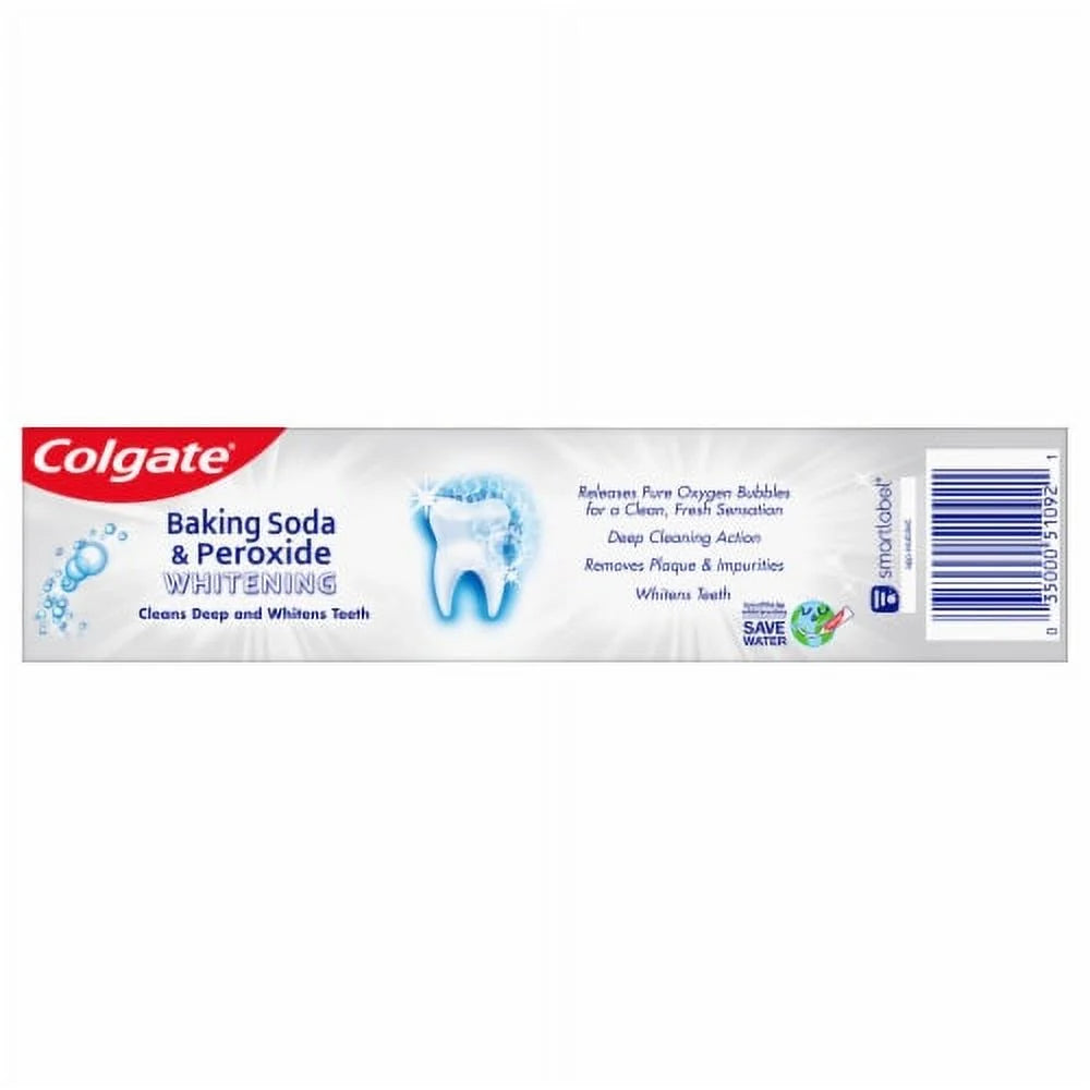 Colgate Baking Soda And Peroxide Whitening Toothpaste Brisk Mint