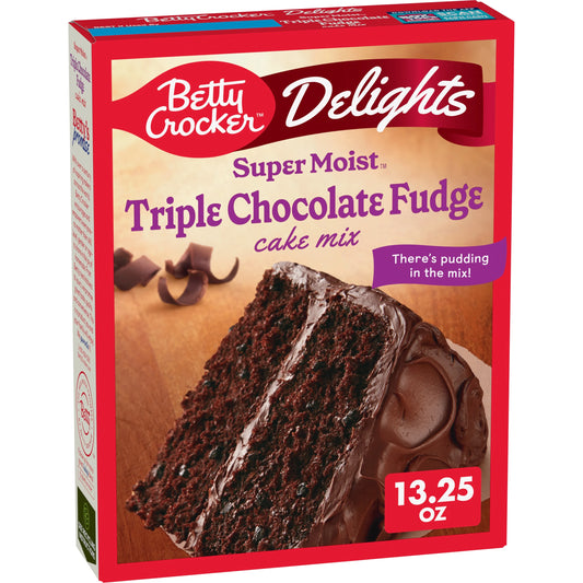 Super Moist Triple Chocolate Fudge Cake Mix