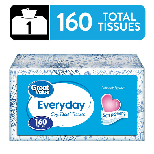 Everyday Soft Facial Tissues-(160 Count)