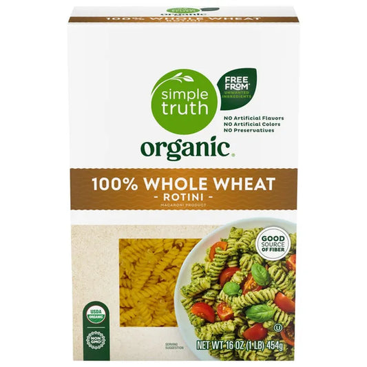 Simple Truth Organic™ 100% Whole Wheat Rotini Pasta