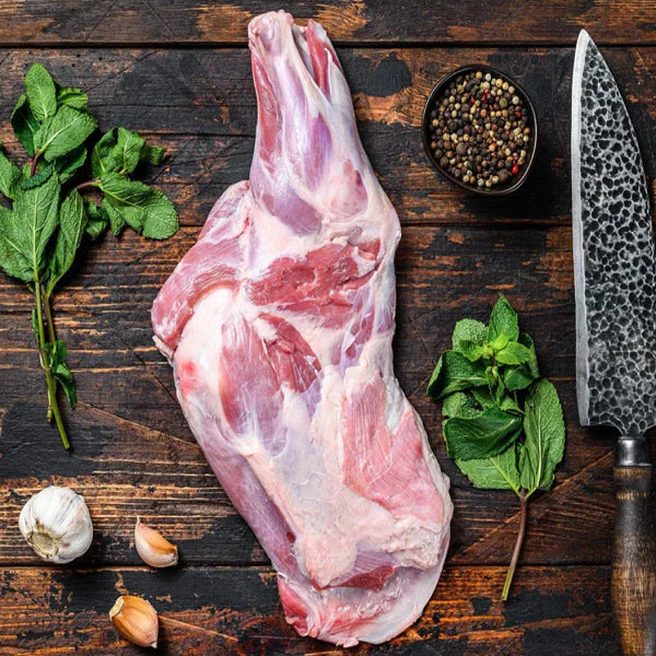 Hand Cut Zabiha Halal Baby Goat Shoulder Whole