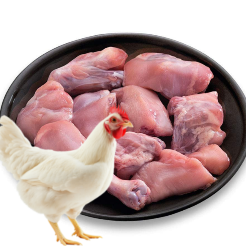 Hand Cut Zabiha Halal Organic Chicken Cut