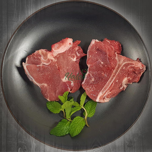 Hand Cut Zabiha Halal Beef T Bone Steak