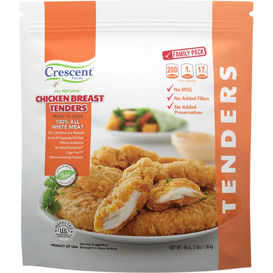 Crescent Chicken Breaded Tenders 3 lbs. Bag