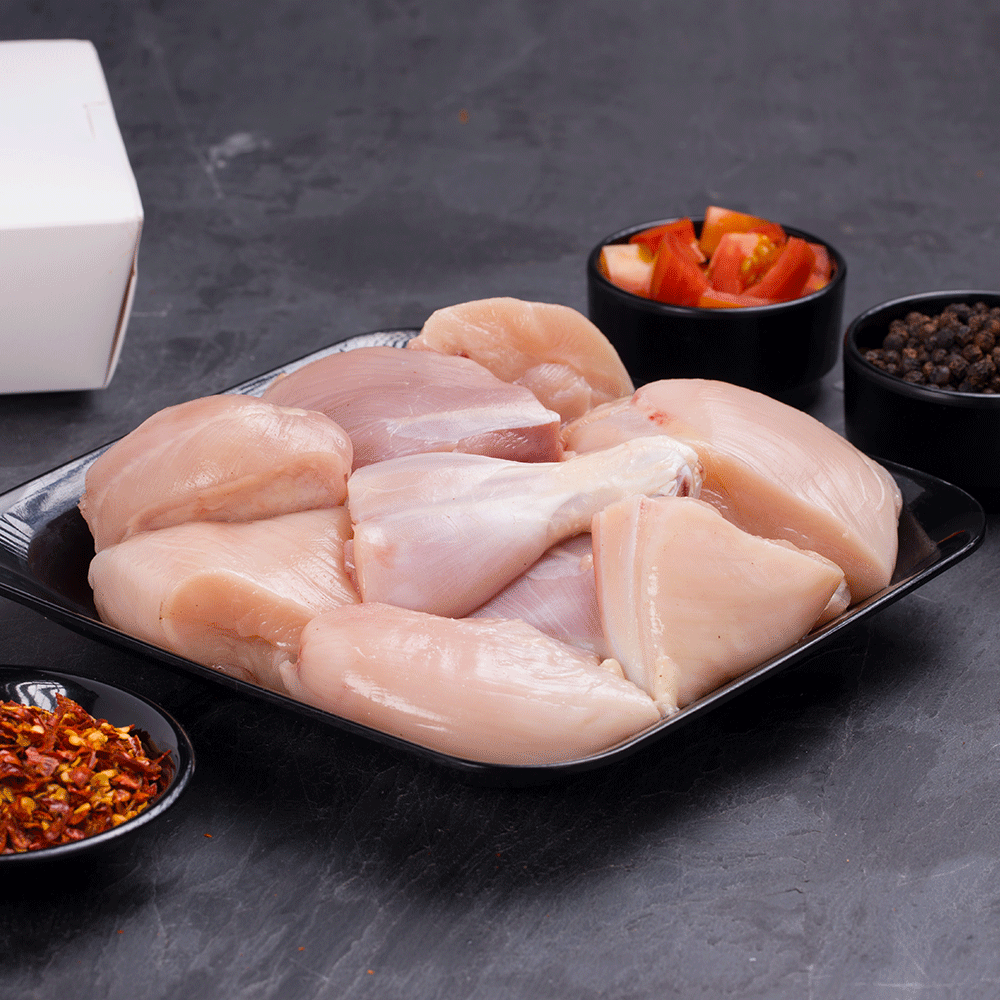 Hand Cut Zabiha Halal Chicken Cut